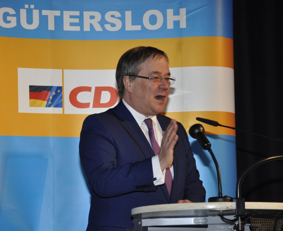 Ministerpr�sident Armin Laschet in G�tersloh.