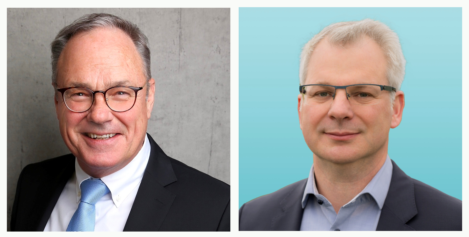 Rainer Kuhlmann und Daniel We�ling (r.)