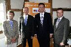 Dr. Martin Waibel, Ralph Brinkhaus, Dr. Günter Krings und Raphael Tigges Dr. Martin Waibel, Ralph Brinkhaus, Dr. Günter Krings und Raphael Tigges