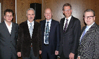 v. l. Bernd Tischler, Hartmut Schauerte, Ralph Brinkhaus MdB, Dr. Ralf Brauksiepe MdB, Detlev Kroos v. l. Bernd Tischler, Hartmut Schauerte, Ralph Brinkhaus MdB, Dr. Ralf Brauksiepe MdB, Detlev Kroos