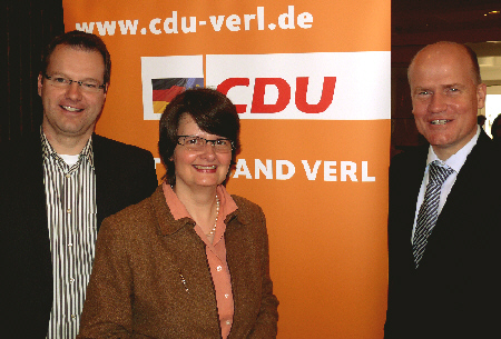 v. l. Matthias Humpert, Dr. Maria Flachsbarth MdB, Ralph Brinkhaus MdB v. l. Matthias Humpert, Dr. Maria Flachsbarth MdB, Ralph Brinkhaus MdB