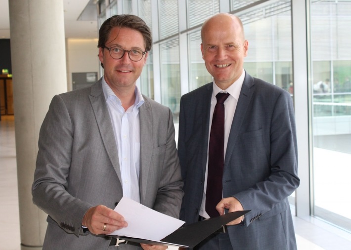 Bundesminister für Verkehr und digitale Infrastruktur, Andreas Scheuer und Ralph Brinkhaus MdB Bundesminister für Verkehr und digitale Infrastruktur, Andreas Scheuer und Ralph Brinkhaus MdB
